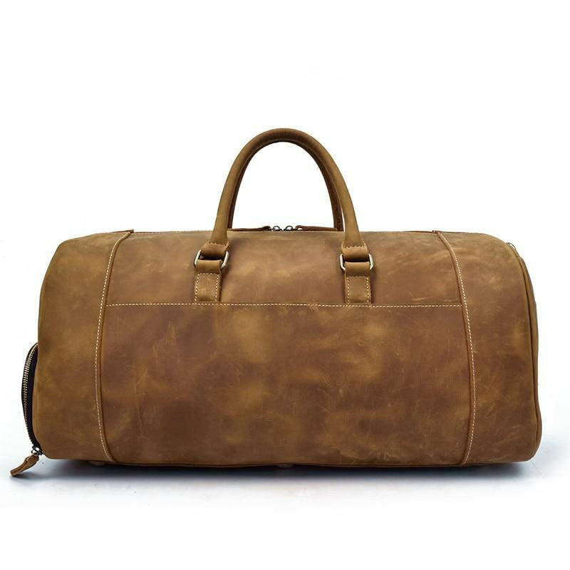 The Bard Weekender | Handmade Leather Duffle Bag-2