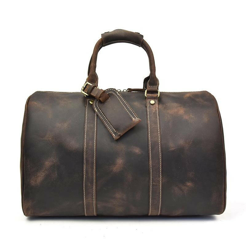 The Brandt Weekender | Small Leather Duffle Bag-2