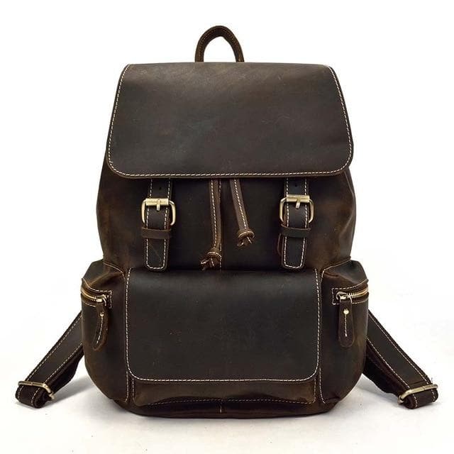 The Hagen Backpack | Vintage Leather Backpack-5