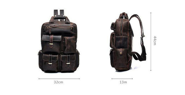 The Shelby Backpack | Handmade Genuine Leather Backpack-4