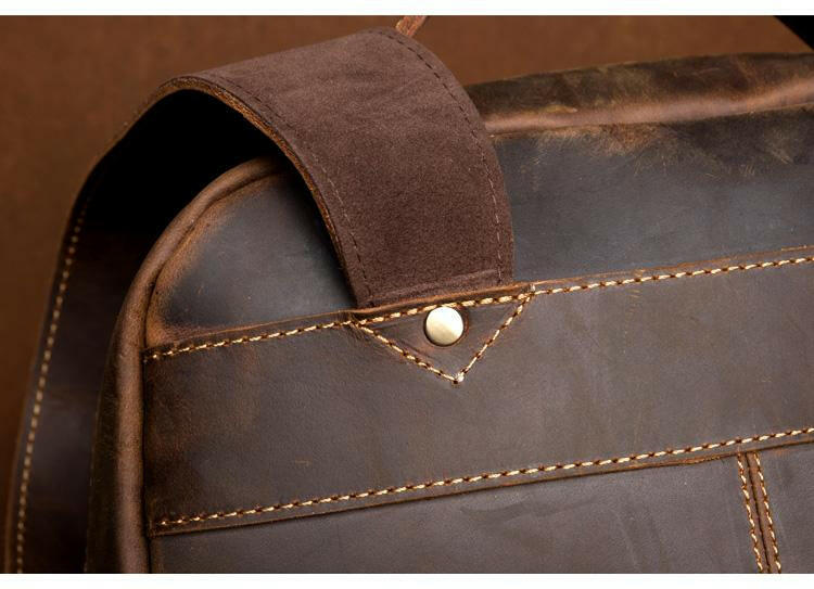 The Vernon Backpack | Genuine Vintage Leather Minimalist Backpack-16