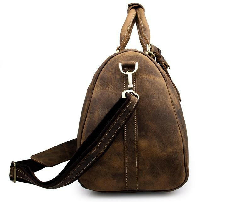 The Brandt Weekender | Small Leather Duffle Bag-4