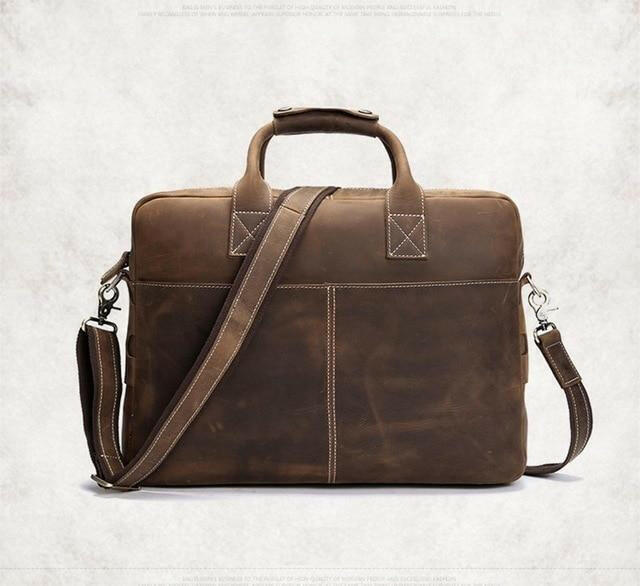 The Welch Briefcase | Vintage Leather Messenger Bag-1