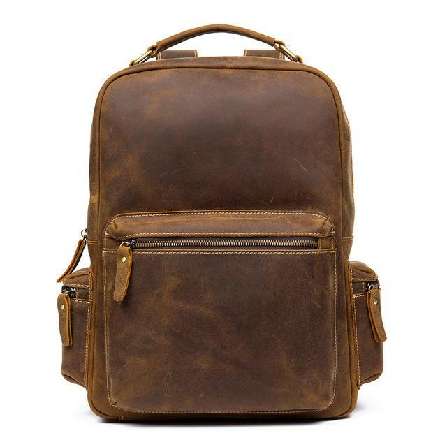 The Langley Backpack | Genuine Vintage Leather Backpack-0