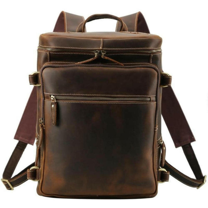 The Raoul Backpack | Handmade Vintage Leather Backpack-0