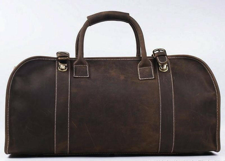 The Erlend Duffle Bag | Vintage Leather Weekender-2