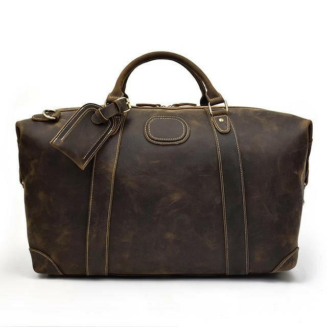 The Eira Duffle Bag | Vintage Leather Weekender-0