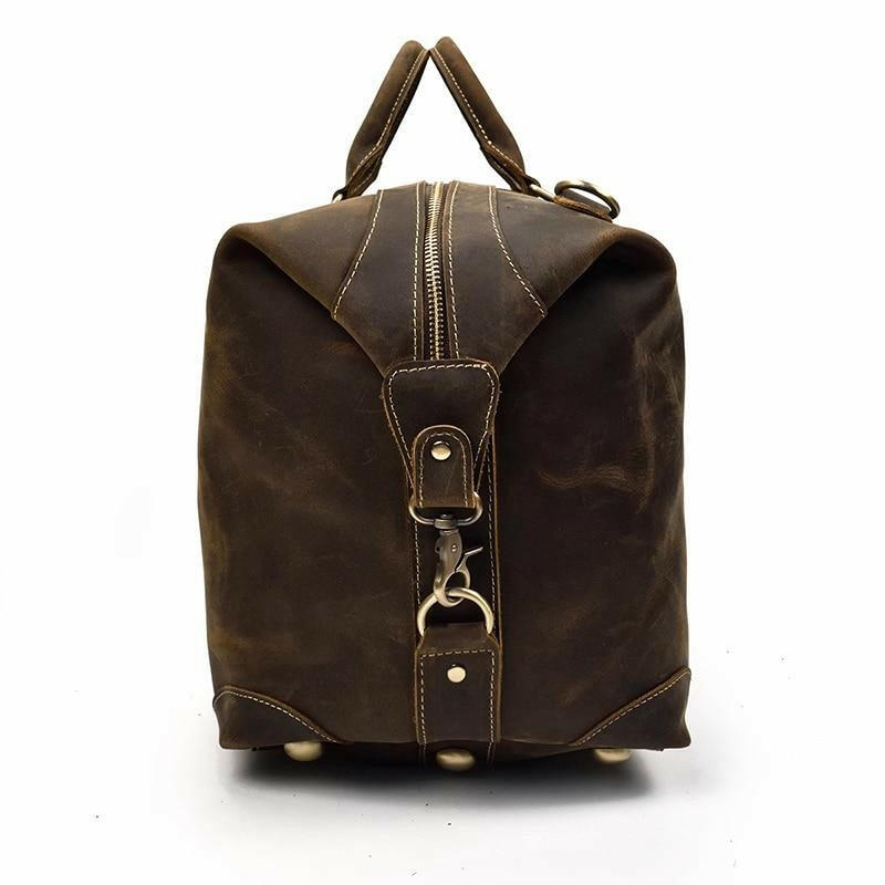 The Eira Duffle Bag | Vintage Leather Weekender-2