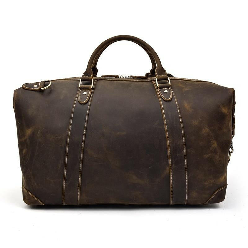 The Eira Duffle Bag | Vintage Leather Weekender-3