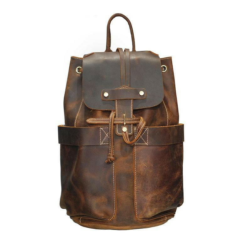 The Olaf Rucksack | Vintage Leather Travel Backpack-0