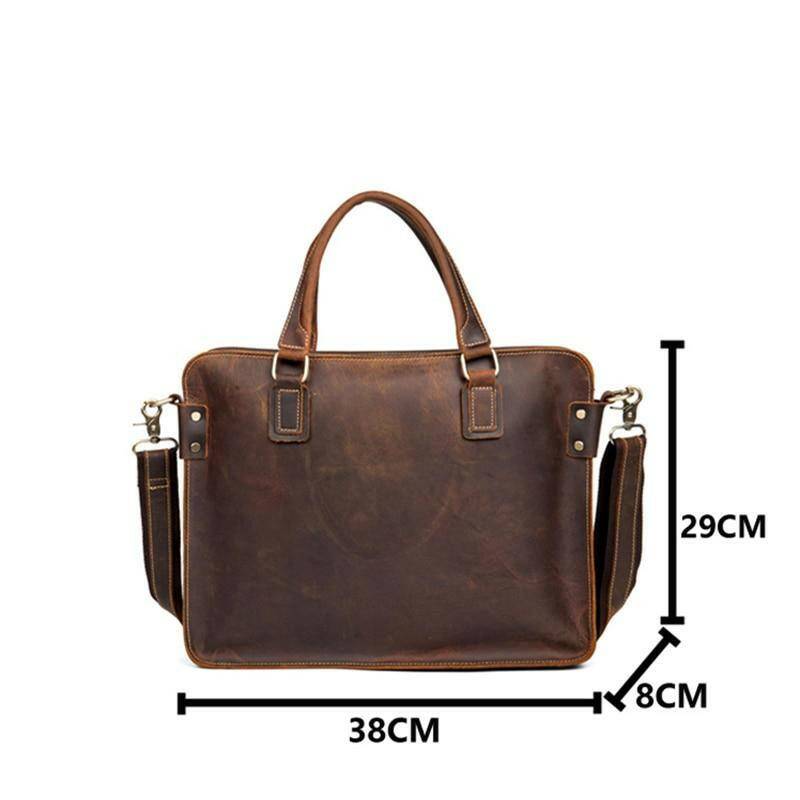 The Viggo Briefcase | Genuine Leather Messenger Bag-Shangri-La Fashion