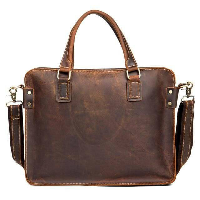 The Viggo Briefcase | Genuine Leather Messenger Bag-Shangri-La Fashion