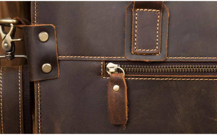 The Viggo Briefcase | Genuine Leather Messenger Bag-Shangri-La Fashion