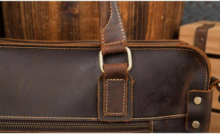 The Viggo Briefcase | Genuine Leather Messenger Bag-Shangri-La Fashion