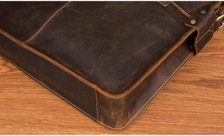 The Viggo Briefcase | Genuine Leather Messenger Bag-Shangri-La Fashion