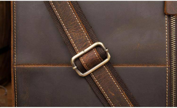 The Viggo Briefcase | Genuine Leather Messenger Bag-Shangri-La Fashion