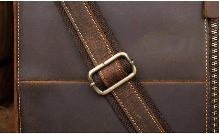 The Viggo Briefcase | Genuine Leather Messenger Bag-Shangri-La Fashion