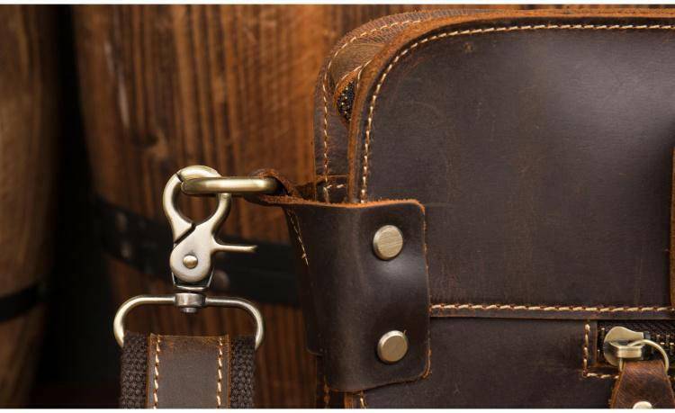 The Viggo Briefcase | Genuine Leather Messenger Bag-Shangri-La Fashion