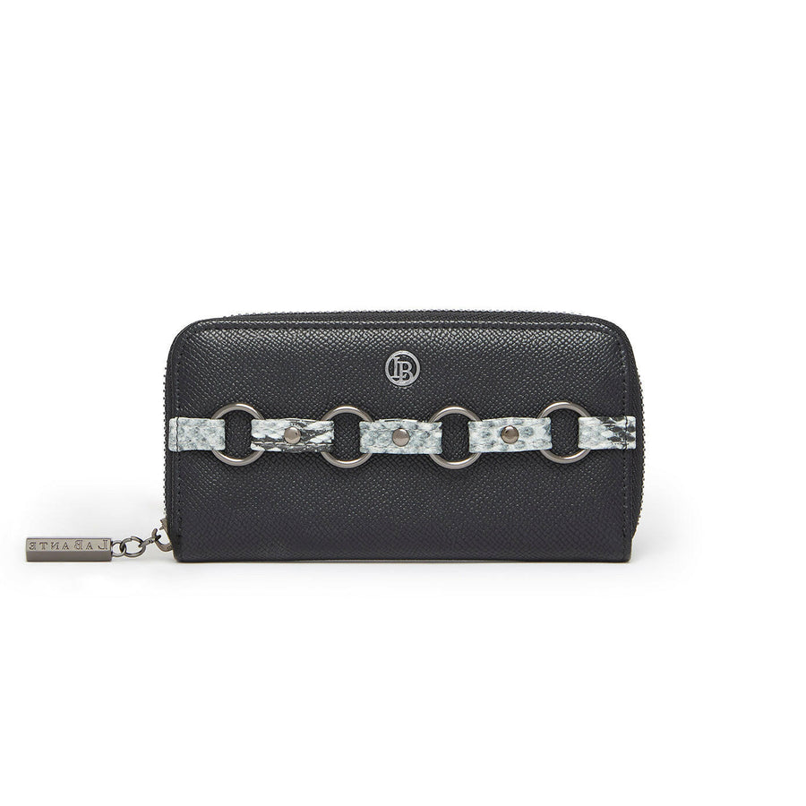 Ellen Black Zip Around Wallet-0