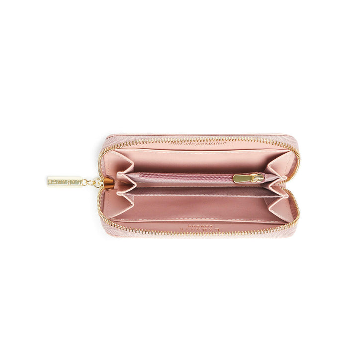 Ellen Pink Zip Around Wallet-1