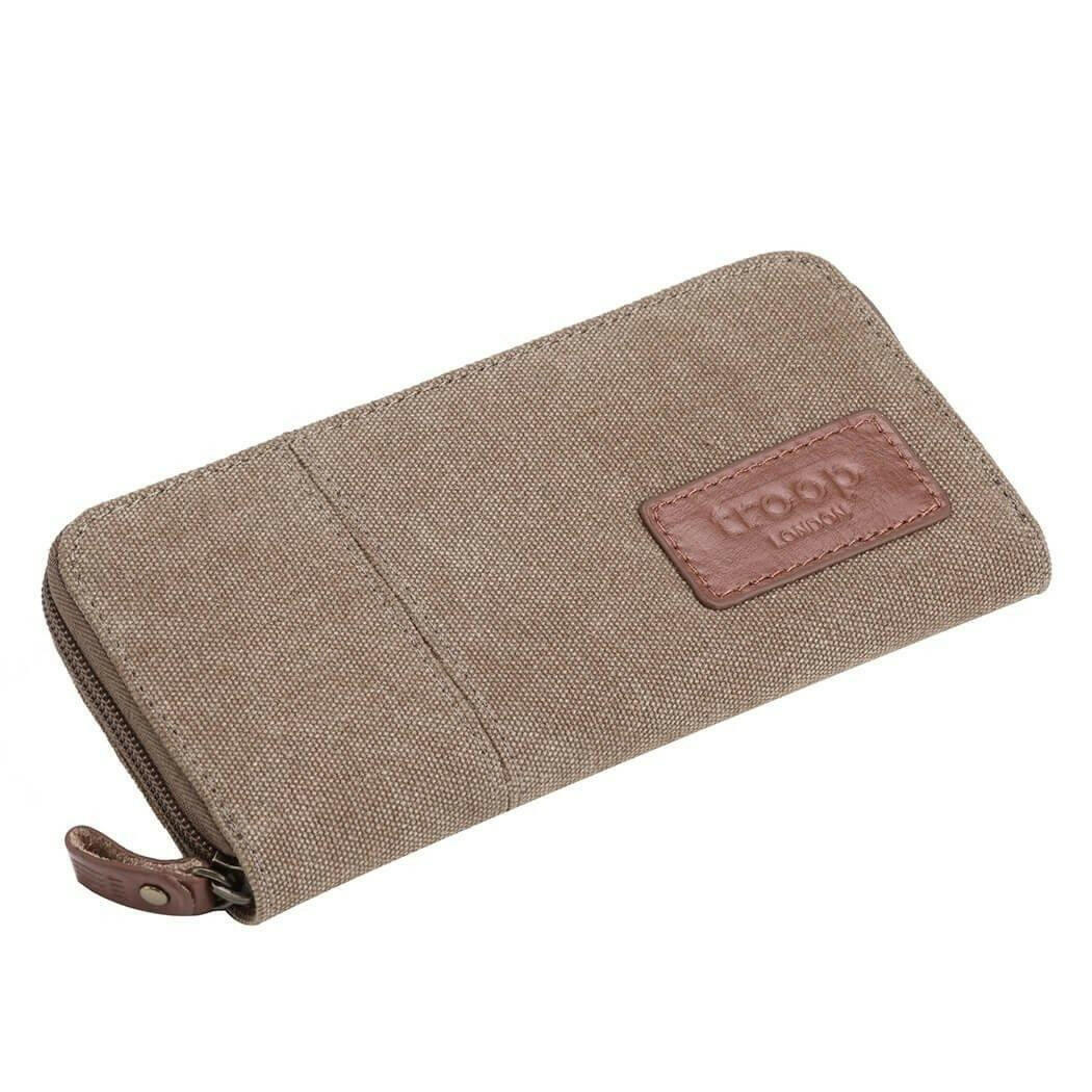 TRP0501 Troop London Accessories Canvas Zip Around Wallet Purse-4